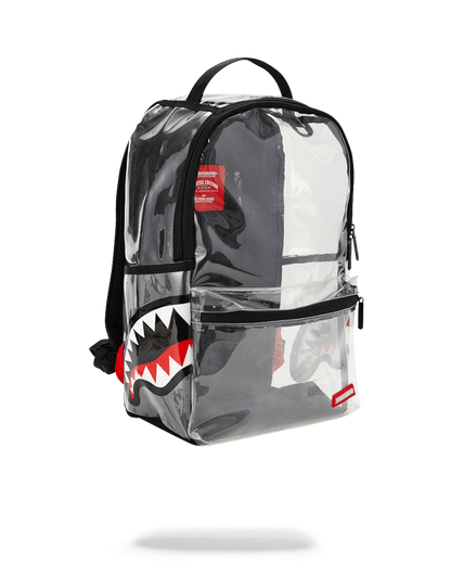 20/20 VISION DOUBLE CARGO SIDE SHARK CLEAR BACKPACK