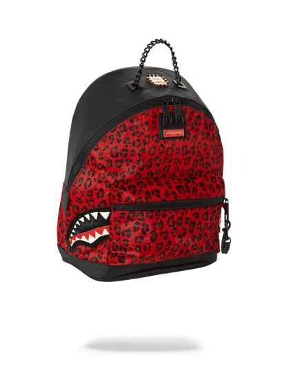 6-STRAP RED LEOPARD EMPRESS (PONY HAIR)