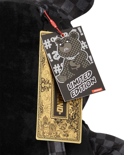 'WHAT THE BEEP' SHARK MONEYBEAR TEDDYBEAR BACKPACK