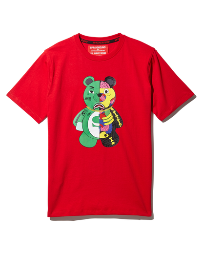 YOUTH ANATOMY BEAR T-SHIRT RED