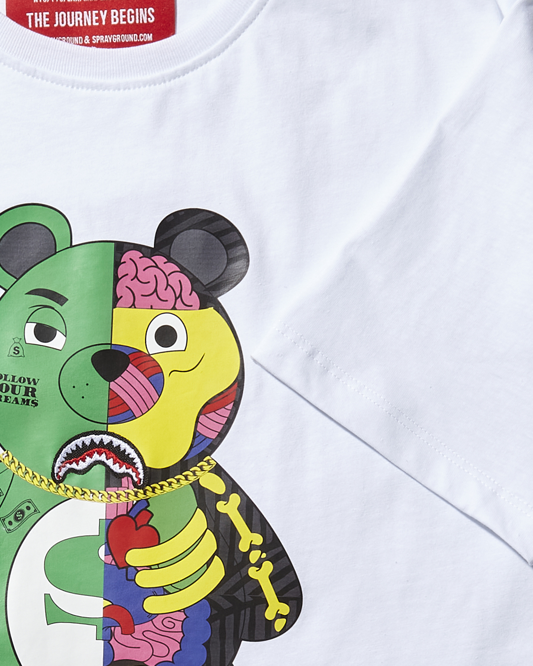 YOUTH ANATOMY BEAR T-SHIRT WHITE