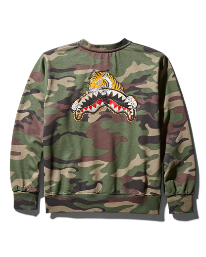 YOUTH TIGER CAMO SWEATER