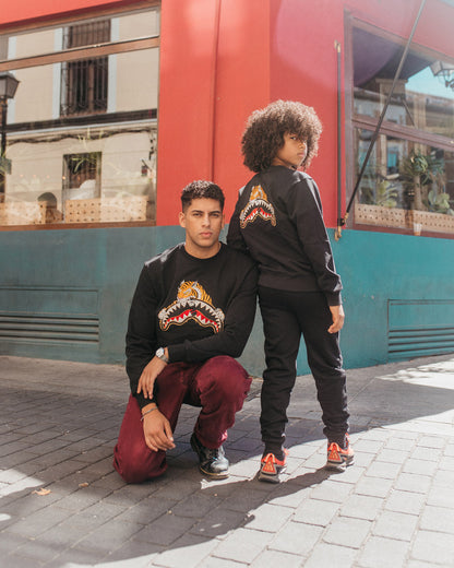 YOUTH TIGER BLACK CREW