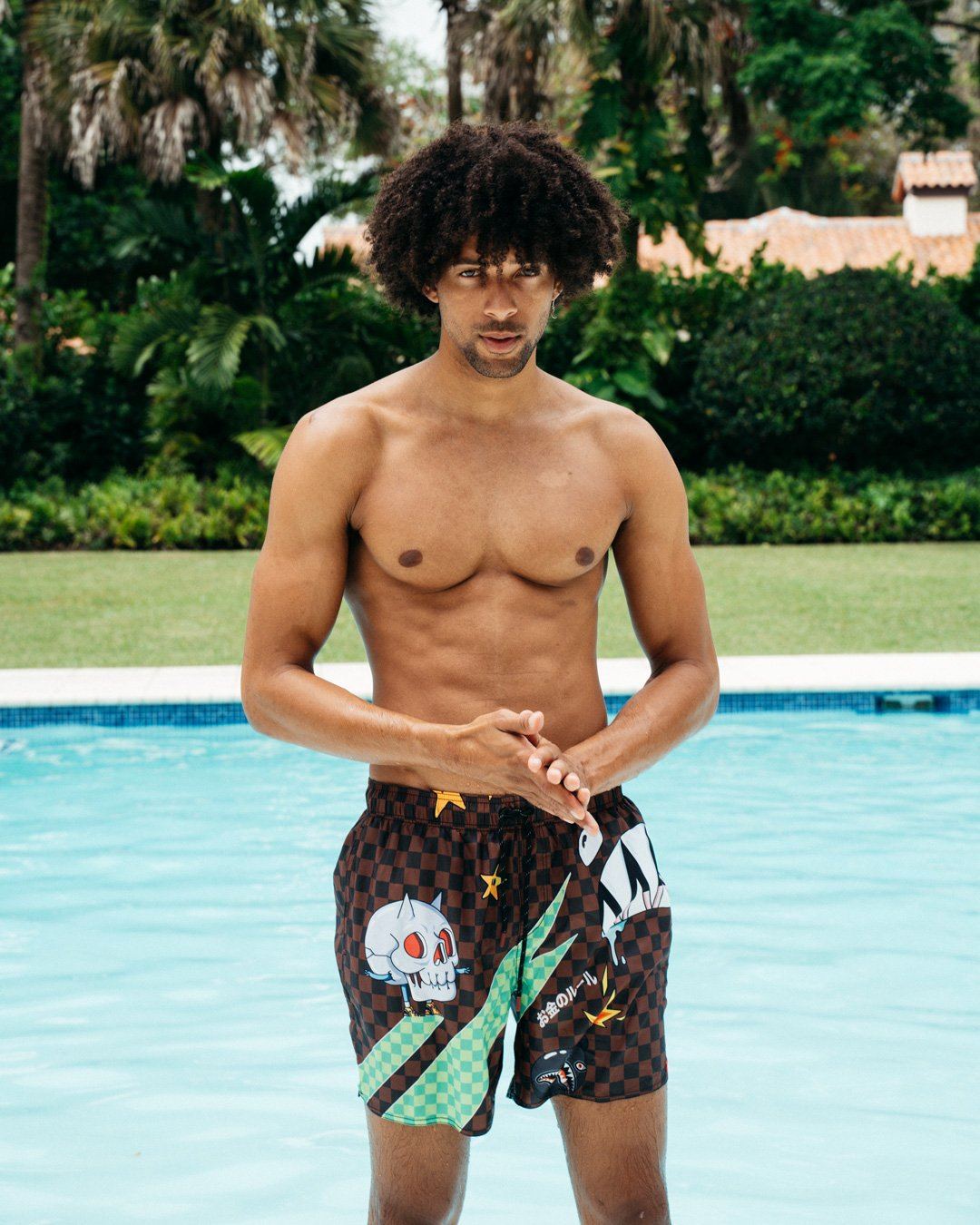 WTF SHARK SHOTO SWIM TRUNKS