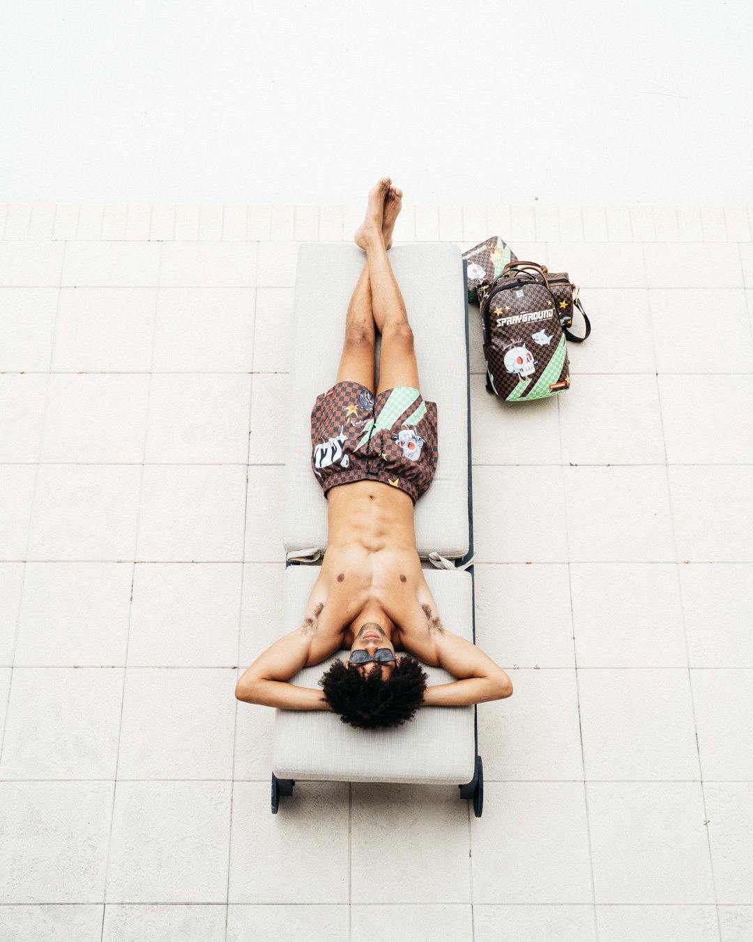 WTF SHARK SHOTO SWIM TRUNKS