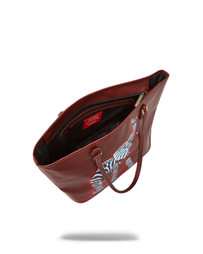 ZEBRA ELEPHANT RON ENGLISH COLLAB TOTE