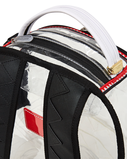 100% CLEAR BACKPACK SHARK