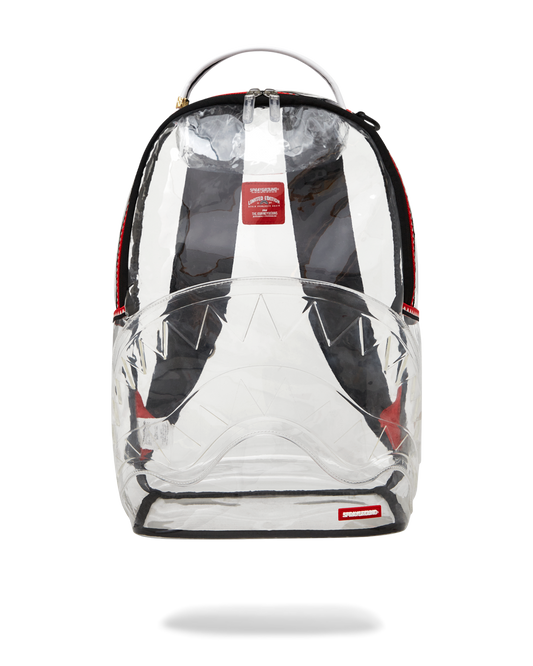 100% CLEAR BACKPACK SHARK