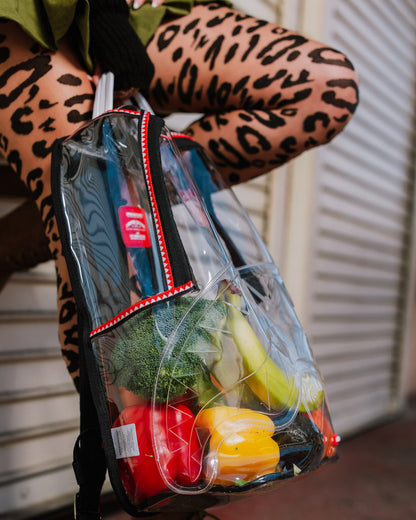 100% CLEAR BACKPACK SHARK