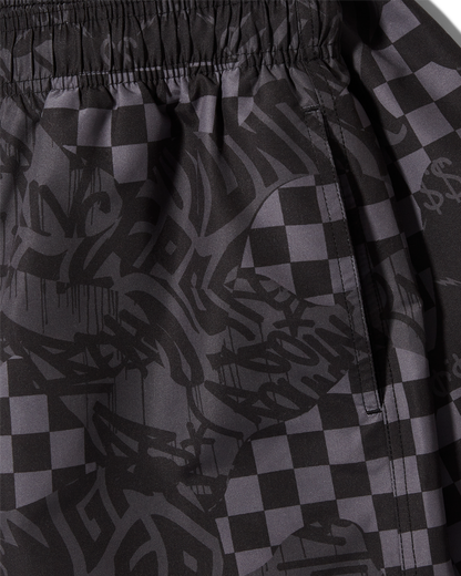 3AM CHECK SWIM SHORTS