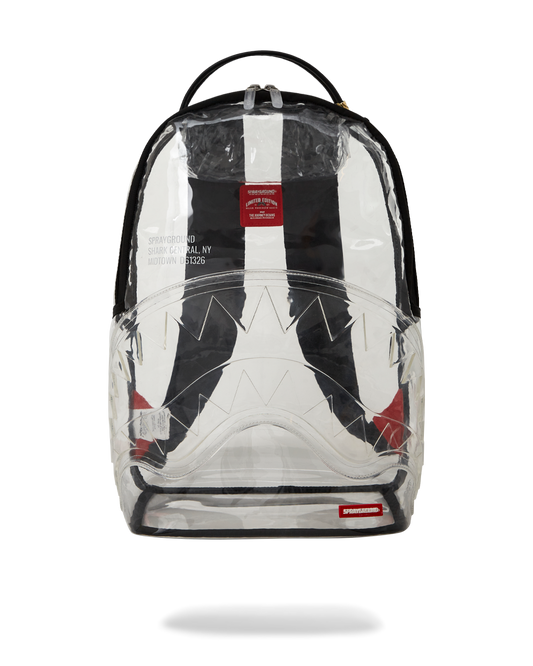100% CLEAR BACKPACK - SHARK CENTRAL